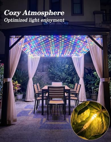 13x13FT Christmas Net Lights Outdoor Plug in with 8 Modes - Image 6