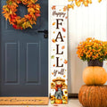 Fall Welcome Sign for Front Door, 47'' Brown Wooden Porch Sign Large Warm Greeting Door Sign Farmhouse Vertical Porch Sign Rustic Standing Welcome Yard Signs for Patio Outdoor Indoor Garden by Unknown