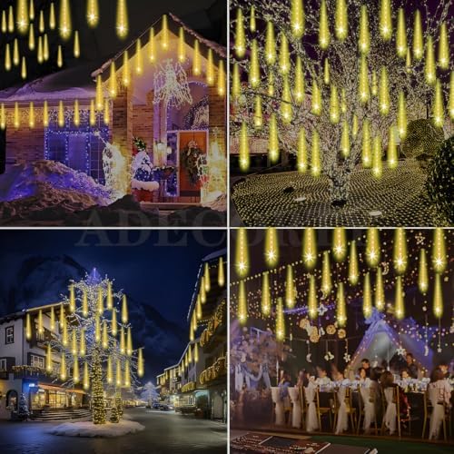 Adecorty Christmas Lights Outdoor, UL Certified Falling Rain Drop Light - Image 6