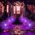 Tujoe 6 Pcs Halloween Solar Firework Stake Lights 180 LED 8 Modes by Tujoe