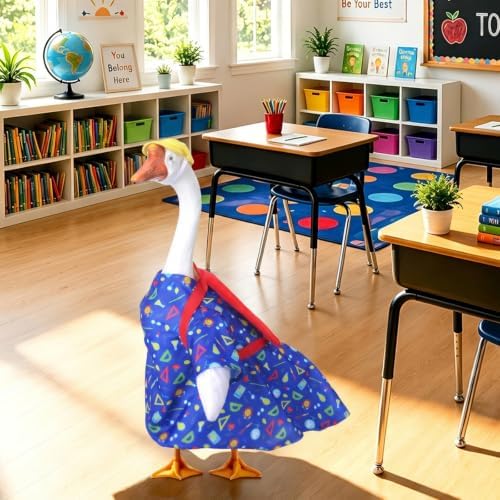 Cutecrop 23" Back to School Porch Goose Outfit for Cement Statue - Image 3