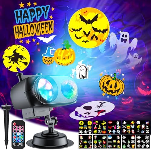 Halloween Projector Lights Outdoor 2026 Upgraded, 4/6/8 Patterns Adjustable by SHEDALED