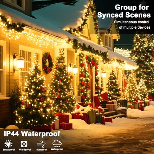 328 FT 1000 LED String Lights Outdoor Indoor, Christams String Lights Waterproof 8 Modes & Timer, Fairy Lights Plug in for Bedroom, Weeding, Patio, Party, Holiday,Christmas Decor (Warm White) - Image 5