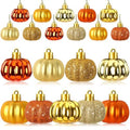JULMELON 24 Pcs Fall Thanksgiving Tree Decorations Mini Pumpkin Ornaments by JULMELON