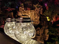 2 Pack Hanging Solar Powered LED Lights,Cracked Glass Ball Light, Waterproof Outdoor Christmas Decorative Lantern for Garden, Yard, Patio, Lawn(Warm White) by KIMI+HOUSE