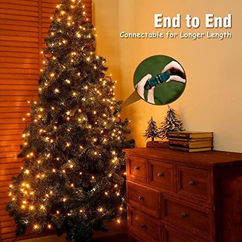 Hopolon 13FT 50 Warm White Christmas Incandescent Mini String Lights 2 Pack - Image 6