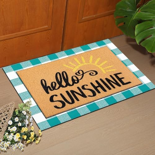 Tinideya 2 Pcs Hello Sunshine Door Mat 23.6 X 35.4 Inches - Image 4