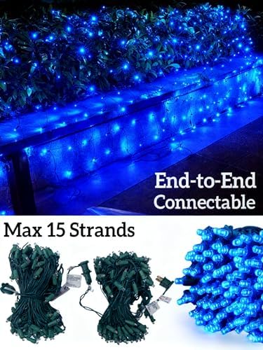 Led Christmas Net Lights for Bushes, 132LED 6FT x 6FT Connectable UL Certified Net Lights for Bushes Tree Shrubs Xmas Trunk Green Wire Christmas Decorations - Image 3