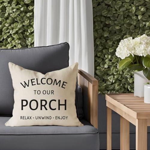Outdoor Farmhouse Decorative Throw Pillow Covers 18x18 Set of 2 - Image 6