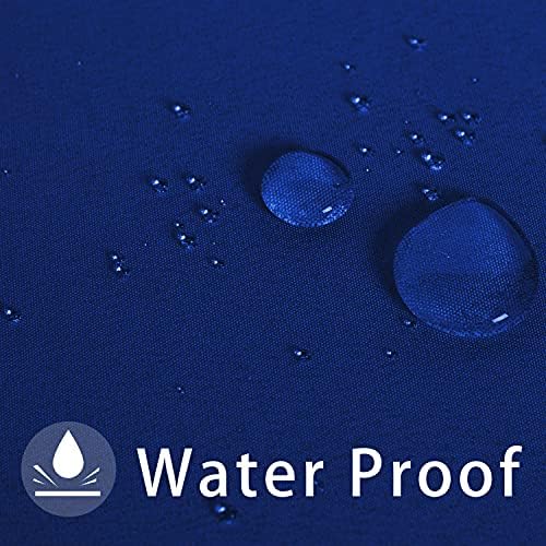 LUSHVIDA Square Outdoor Tablecloth with Umbrella Hole 60x60 Inch Blue - Image 6