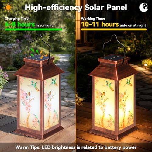 OxyLED Hummingbird Solar Lantern Outdoor Waterproof Hummingbird Solar Light - Image 2