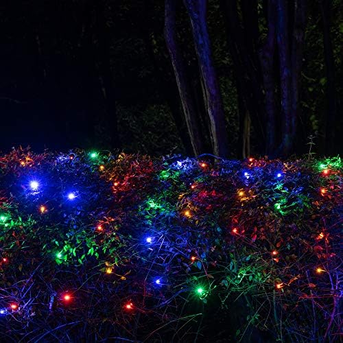 Wintergreen Lighting SoftTwinkle Pulsing Net Twinkle Lights, Outdoor Twinkling Christmas Lights, Green Wire (70 Lights, 4’ x 6’ Net, Multicolor) - Image 2