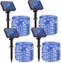 btfarm 4 Pack Solar String Lights Outdoor, Total 132FT 320LED Fairy Lights by btfarmdecorativelighting