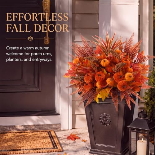Daifunli 13 Pcs Artificial Fall Flowers for Outdoor Outside Decoration - Image 4