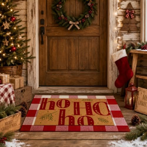 Tinideya 2 23.6 X 35.4 Inches Santa Hohoho Red Brown - Image 3