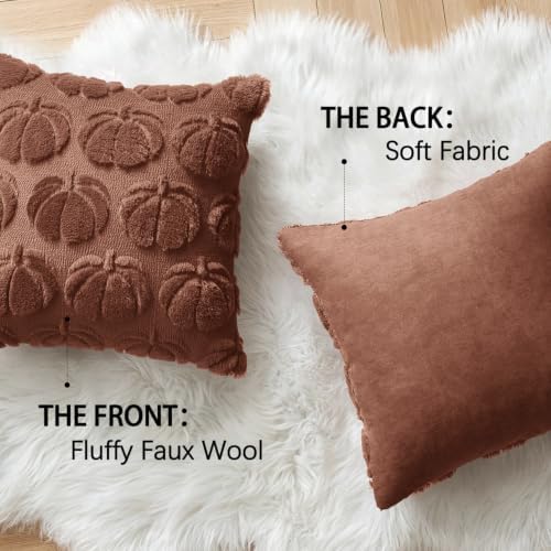MIULEE Fall Pillow Covers Pumpkin Fall Decor 20x20 Autumn Glaze - Image 6