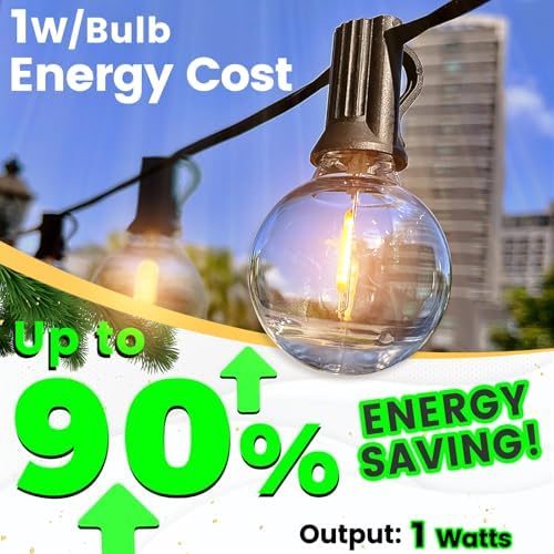 10FT Outdoor String Lights Waterproof LED Patio Lights for Decor - Image 4