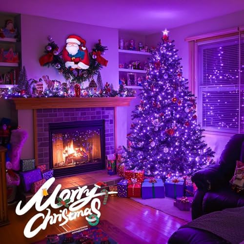 JMEXSUSS 400 LED Purple Halloween Lights Outdoor, Purple String Lights - Image 2