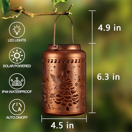 Solar Lanterns Outdoor Waterproof Garden Decor Gifts for Women( Red Bird) - Image 4