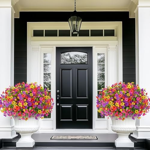 Yastouay Artificial Flowers for Outdoors, 22 Bundles Realistic Fake Flowers - Image 5