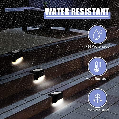 Tuanse 36 Pack Solar Deck Lights Outdoor Step Waterproof LED Stairs Lights Outside Fence Step for Pool Garden Wall Patio Yard Porch(Warm Light) - Image 4