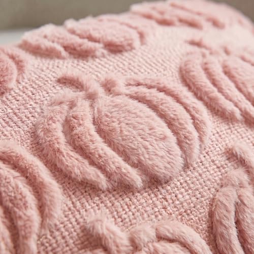 AVOIN colorlife Pink Fall Pumpkin Throw Pillow Covers 20x20 Inch - Image 6