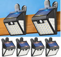 4 Pack Clip On Solar Lights Outdoor,Motion Sensor Outdoor Lights, 72LEDs 600LM Solar Lights with Motion Sensor,Outdoor Solar Lights for Fence,Deck Railing, Gutter,Patio,Garden (6000-6500K) by Thumok