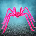 JOYIN Halloween Spider Decorations Outdoor, 5 Ft Giant Neon Colored Pink Spider with Green Eyes for Yard Lawn Garden Halloween Outside Decor, Indoor Haunted House Prop and Party Decor Home by JOYIN