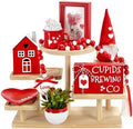 Valentine's Day Decorations for Home Office 8 PCS Tiered Tray Decor Set by SYNCVIBE
