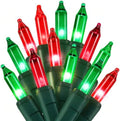 Red&Green Christmas String Lights, 100 Count Incandescent Mini Lights by Unknown