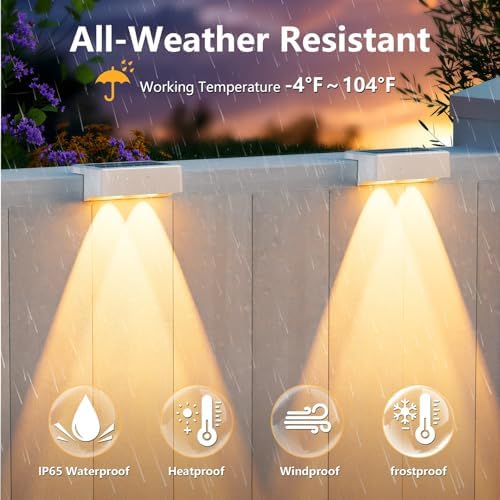 VOLISUN Solar Deck Lights 12 Pack, Color Changing LED Large Size Lamp - Image 2