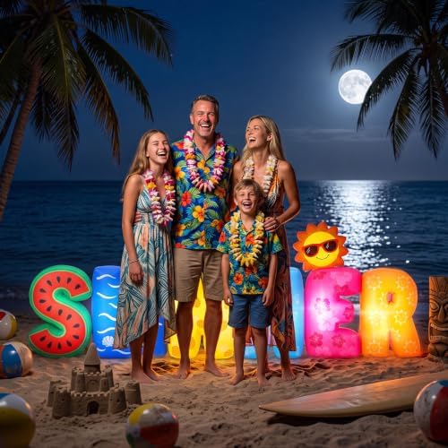 6.56 Ft Summer Inflatable Decoration LED Lighted Inflatables - Image 6