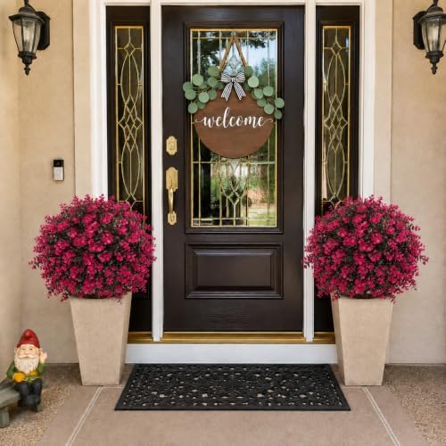PATIO CHOICE Topiary Trees Artificial Outdoor Boxwood Ball Trees with Ground Spike Set of 2 22" Fake Outdoor Plants Faux Bushes and Shrubs Decorations for Outdoor Indoor Front Porch Garden - Image 7