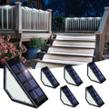 Solar Step Lights, Stair Lights Outdoor Waterproof Decor 6 Pack Cold White by Solpex