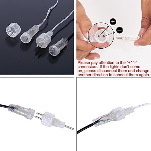 Aukora Halloween Lights Outdoor, UL Certified Meteor Shower Lights Purple - Image 4