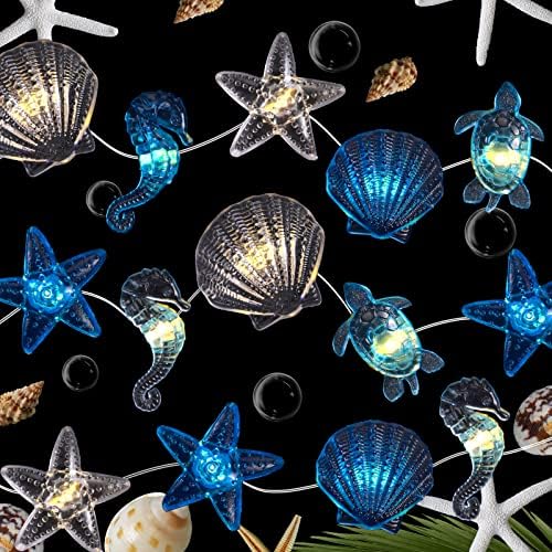 Zhanmai 2 Pcs Ocean String Lights 10 ft Battery Fairy Light 20 LED - Image 6