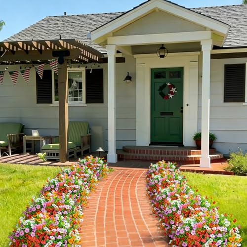 Hrobek Fake Artificial Flowers for Outdoors Faux Plants Outside Indoor - Image 7
