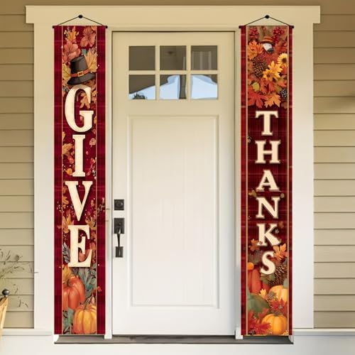 BlissYard Thanksgiving Porch Banner 12x71 Inch by BlissYard