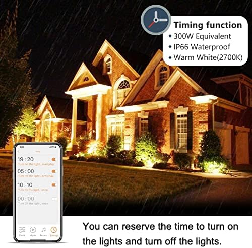 Led Flood Light 30W, 300W Equivalent 3000 LM Outdoor Color Changing Lights - Image 3