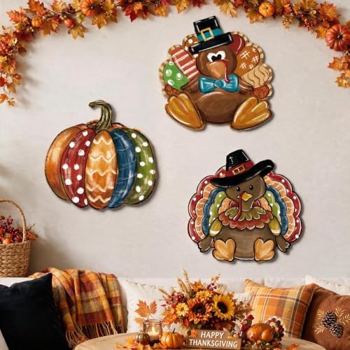 Smile Thanksgiving Yard Signs with Stakes, Turkey Pumpkin Lawn Sign, Corrugated Plastic Waterproof Outdoor Decorations for Yard Garden Porch Party Decor - Image 6