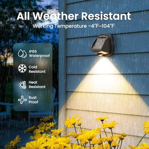 Solar Lights Waterproof IP65, Solar Stair Lights Outdoor Decor 6 Pack - Image 3