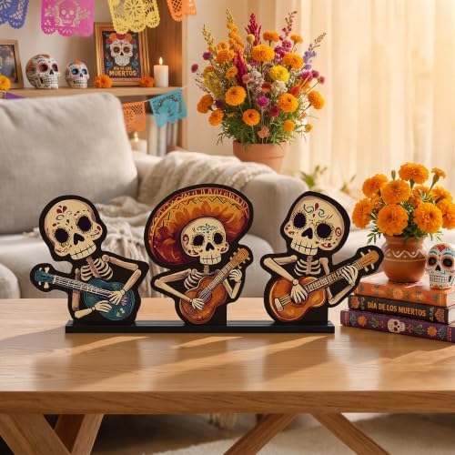 Smile Dia de los Muertos Wooden Standing Decor - Image 5