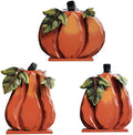 Rustic Wooden Free Standing Pumpkin Decor Autumn Harvest Tabletop Shelf Kitchen Decorations Thanksgiving Halloween Pumpkins Sign Fall Decor-Set of 3 by GRACEHOME