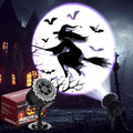 Halloween Projector Light with LED Film Slides, Witch by Lingvee