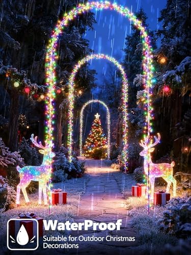 Christmas Decoration Outdoor Arch Lights - 9.5FT 460 LED Multicolor - Image 6