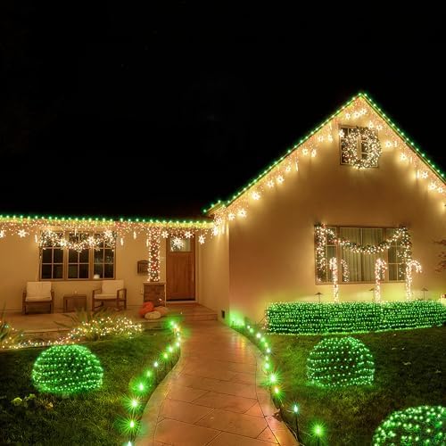 BlcTec Outdoor Christmas Lights 360 LED 9.8ft x 6.6ft Christmas Net Lights with 8 Modes, UL Certified, Timer, Connectable, Waterproof for Trees, Bushes, Shrub, Yard Outdoor Xmas Decorations, Green - Image 7