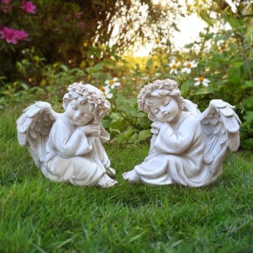 Garden Angel Statue Outdoor Decor Angel Solar Light Outside Decorations - Image 4