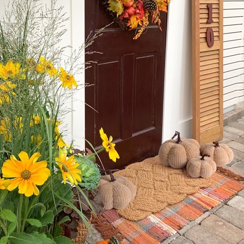 3 Sizes Pumpkins for Fall Decor, Pumpkin Plush Decor with Cotton Filled Fabric,Farmhouse Decoration,Thanksgiving Decorations - Image 6
