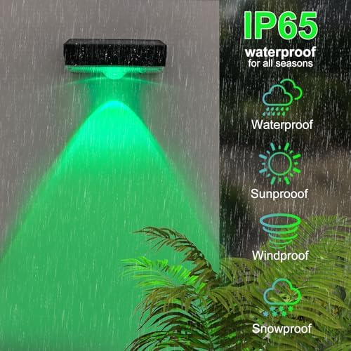 ZCXLIGHT Solar Fence Lights,Fence Lights Solar Powered Waterproof IP65 Multicolor Led 12 Fixed Colors ＆RGB Color Changing for Pool, Deck, Patio, Porch, Stairs, Holiday-8pack - Image 6