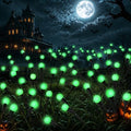 Solar Halloween Lights(6Pack 60LED), Green Outdoor Halloween Decor by PATIOPIA